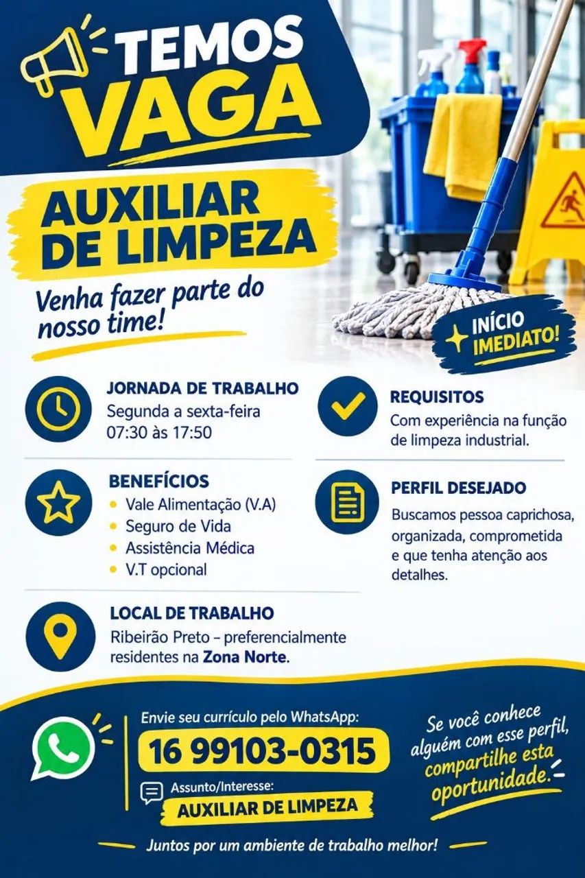 Auxiliar de Limpeza 
