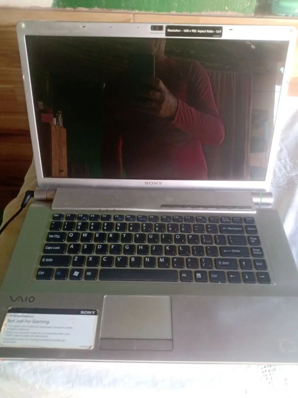 Notebook Sony tela de 16:9"