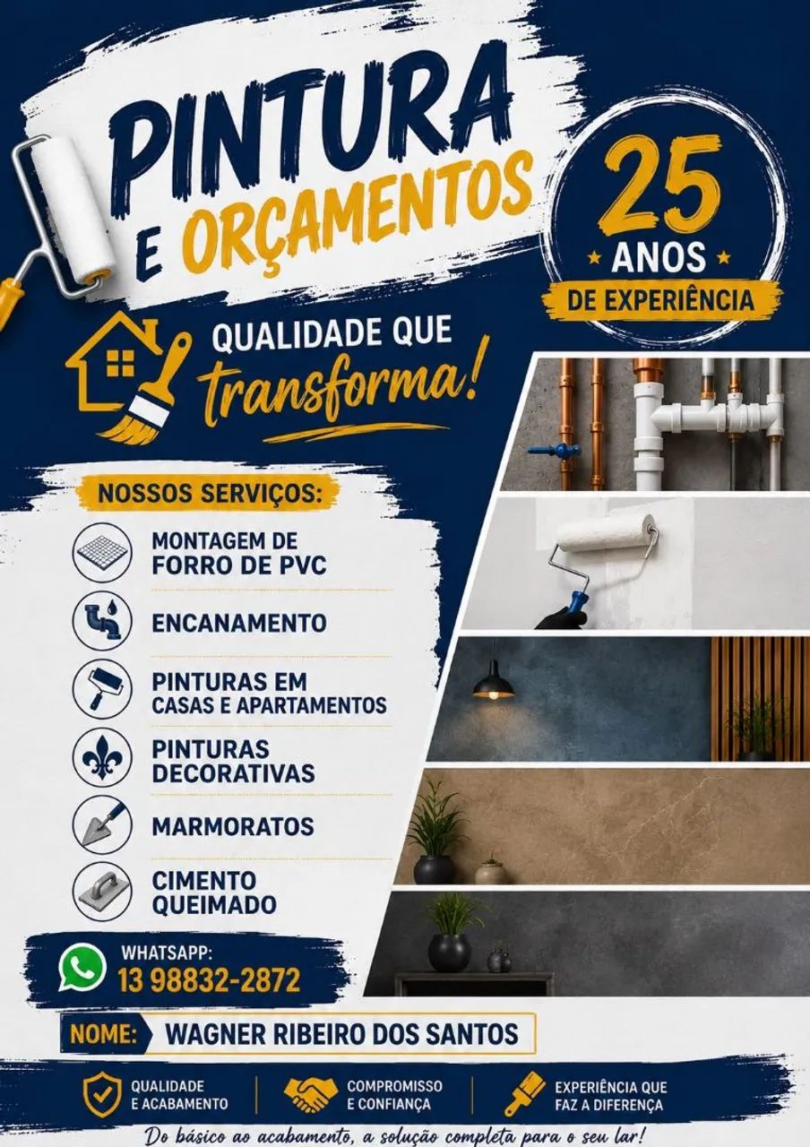 Pinturas reformas em geral 