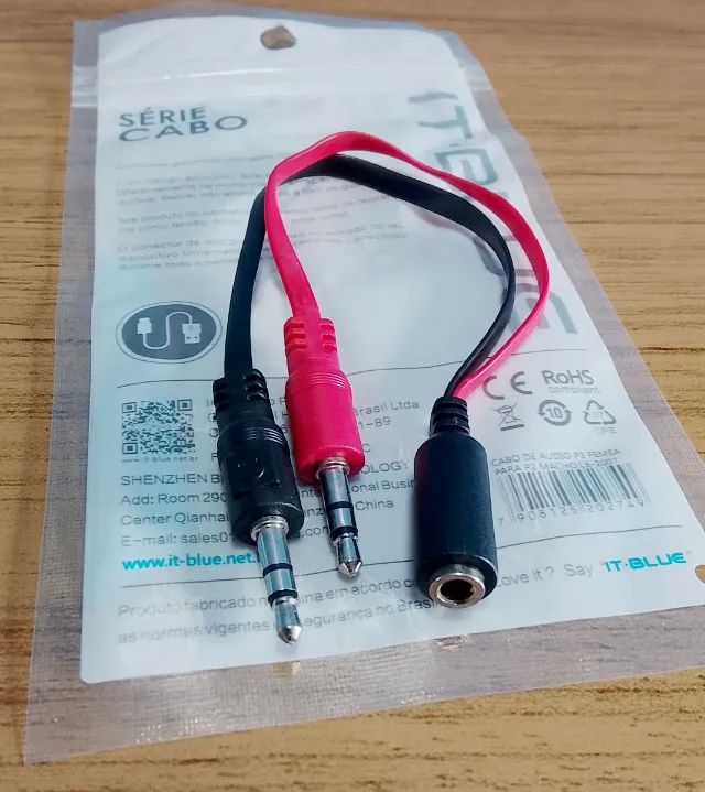 Adaptador P3/P2 Fone de Ouvido - Foto 3