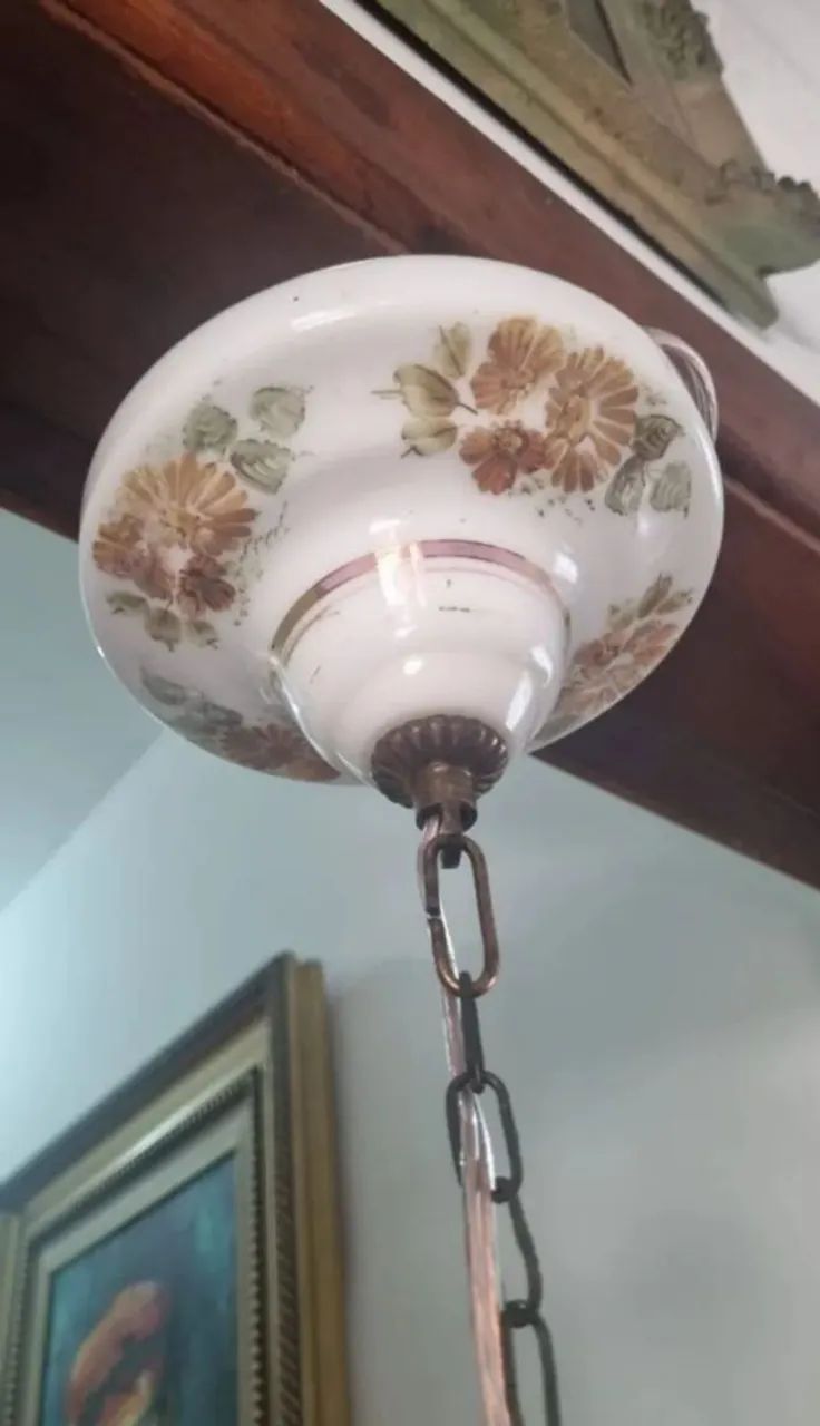 Lustre de Opalina Francesa - Foto 5