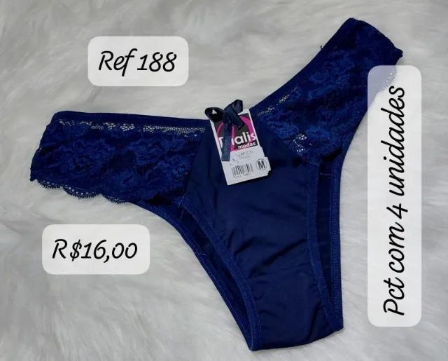 CALCINHAS DE MICROFIBRA COM RENDA -PRECO PARA REVENDA - Foto 3