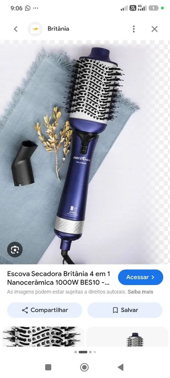 Escova secadora e secador 