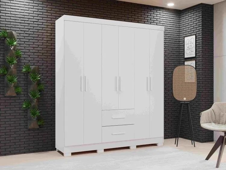 Guarda Roupa Estrela 6 Portas - Entrega Rápida 