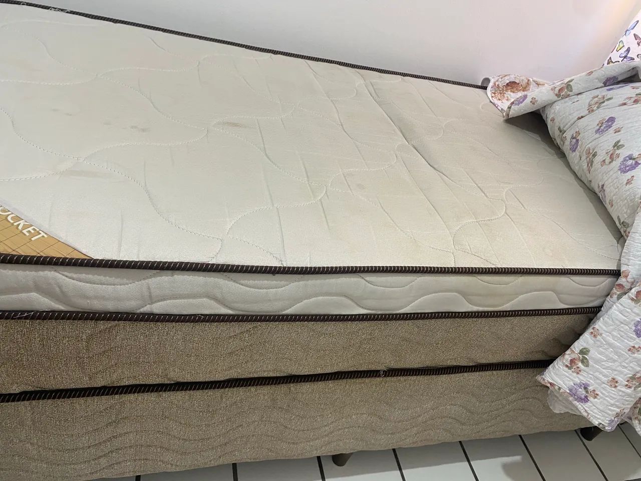 Cama Solteiro box Ortobom