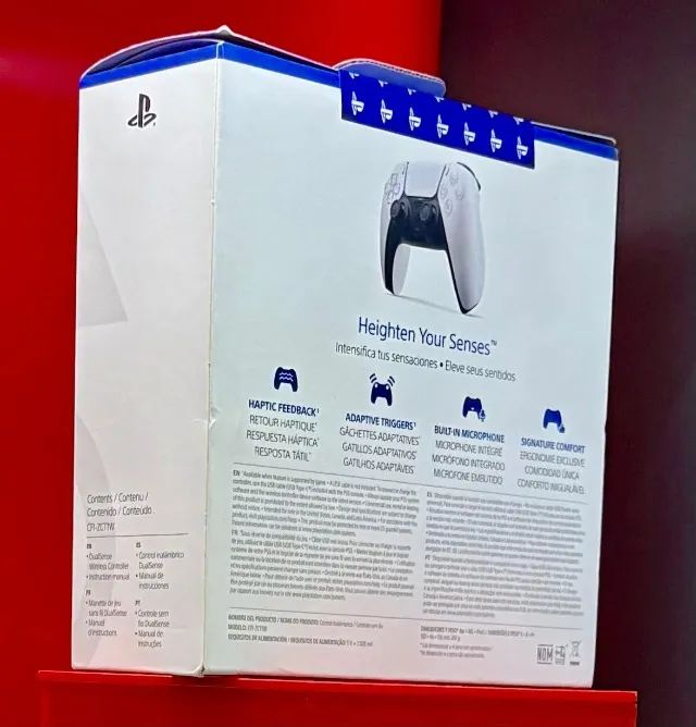 Sony PS5 Controle DualSense - White - PRODUTO NOVO COM GARANTIA DA LOJA - Foto 2