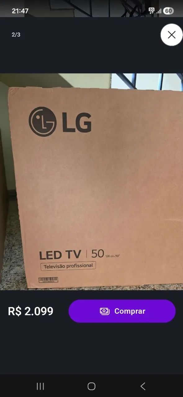 TV LG 50 Polegadas Nova - Foto 2