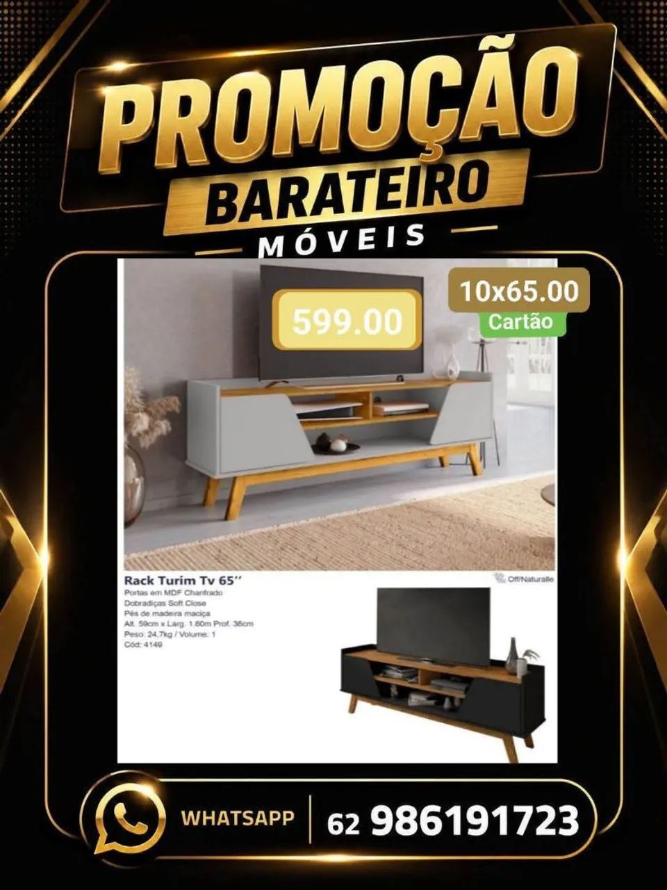 Rack para TV 65