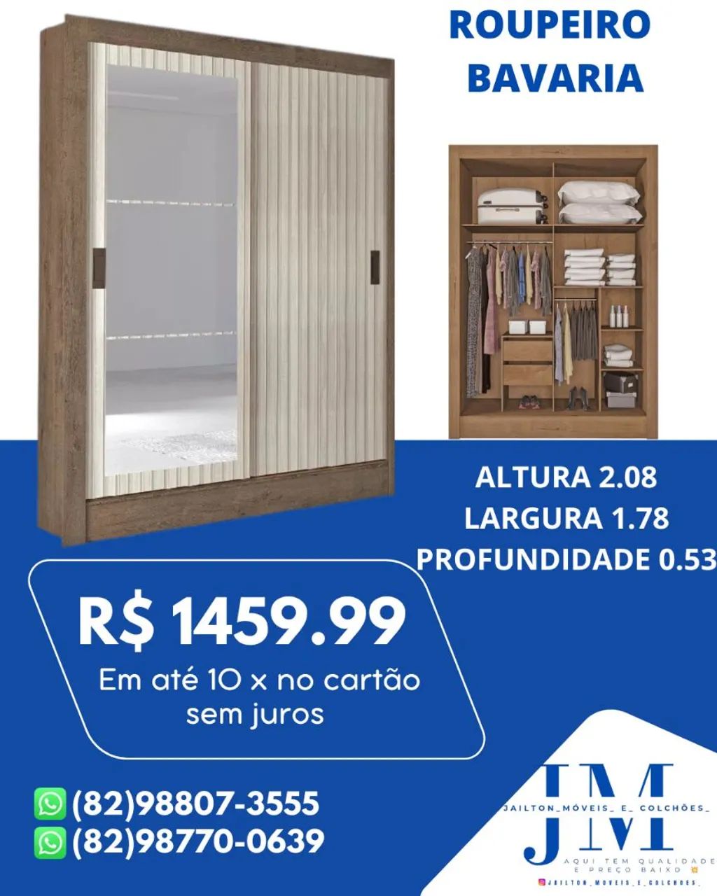 PROMOÇÃO DE GUARDA ROUPA CASAL APARTI DE  - Foto 3