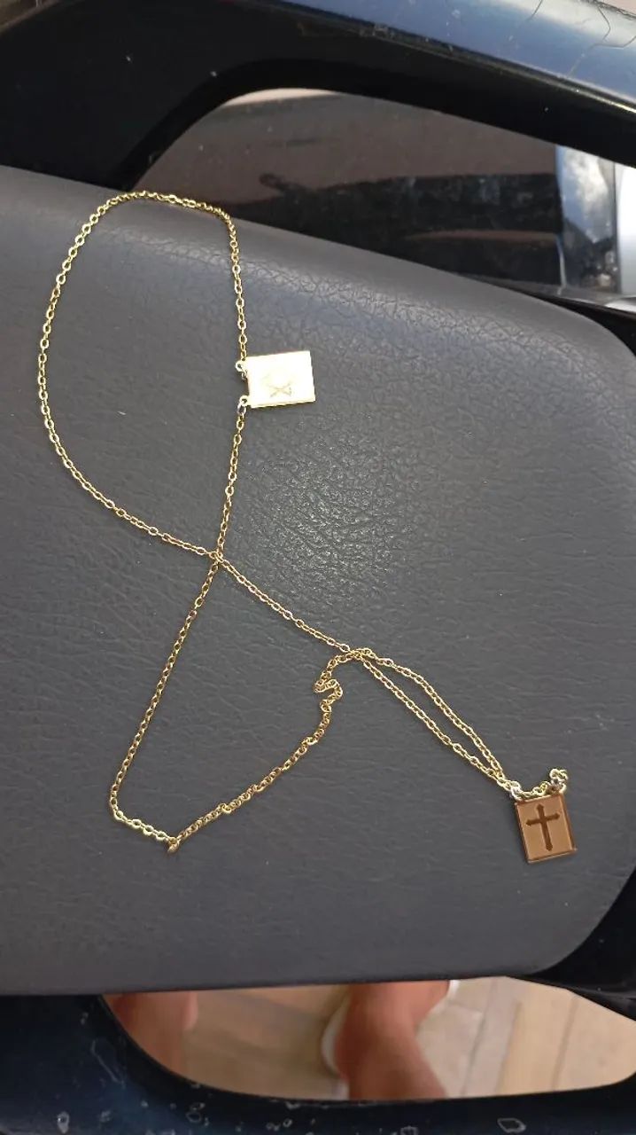 Cordão de Moeda antiga - Lindo e confortável! 