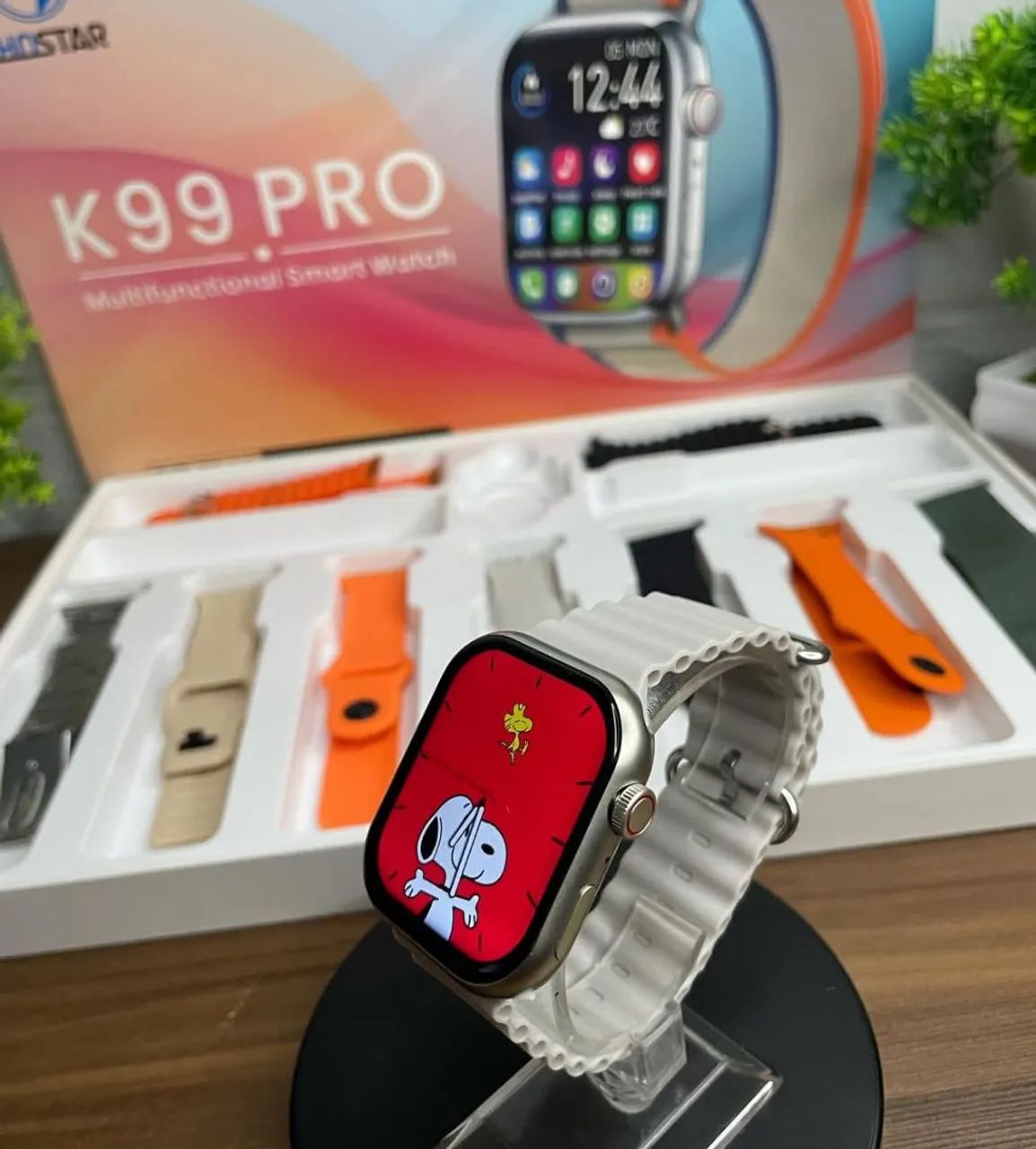 Smartwatch Relógio K99 Pro Series, Com 10 Pulseiras Gps. Atacado e varejo..