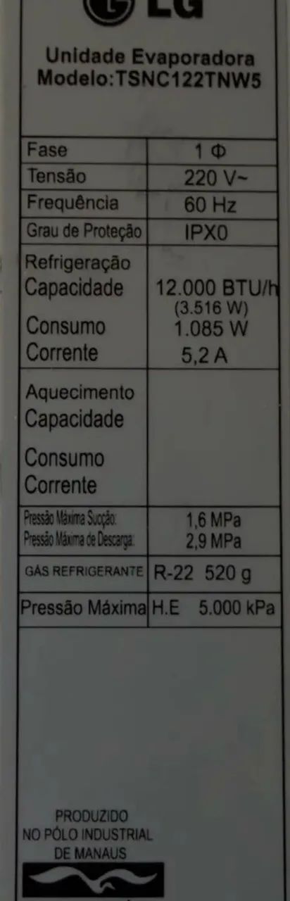 Ar condicionado LG 220V - Foto 4