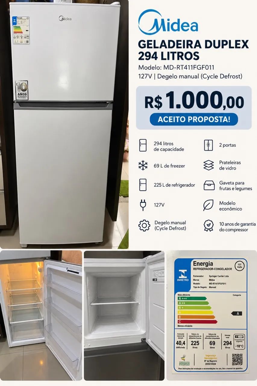 Geladeira Midea