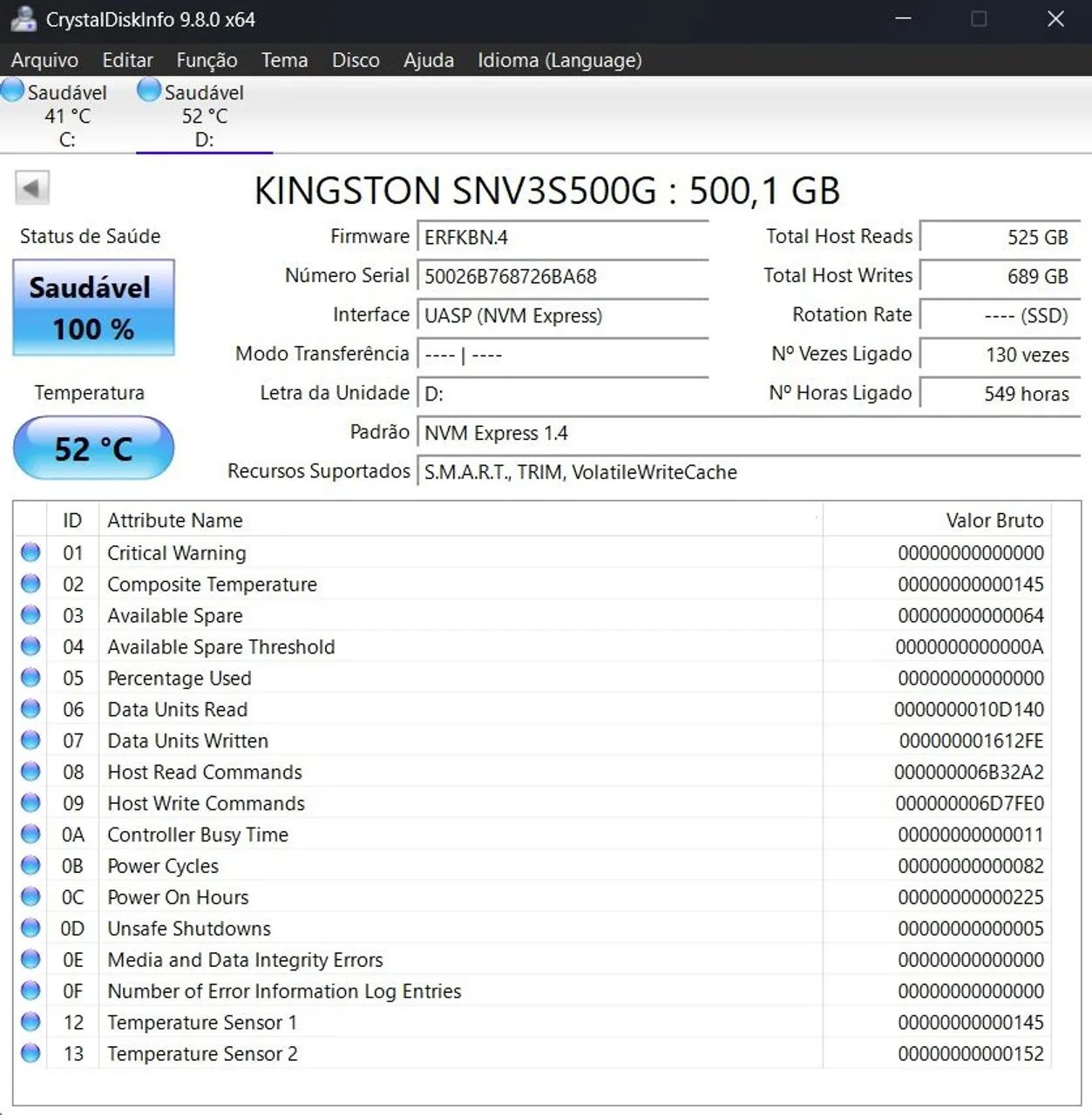 Ssd NVMe 500Gb Kingstone - Foto 2