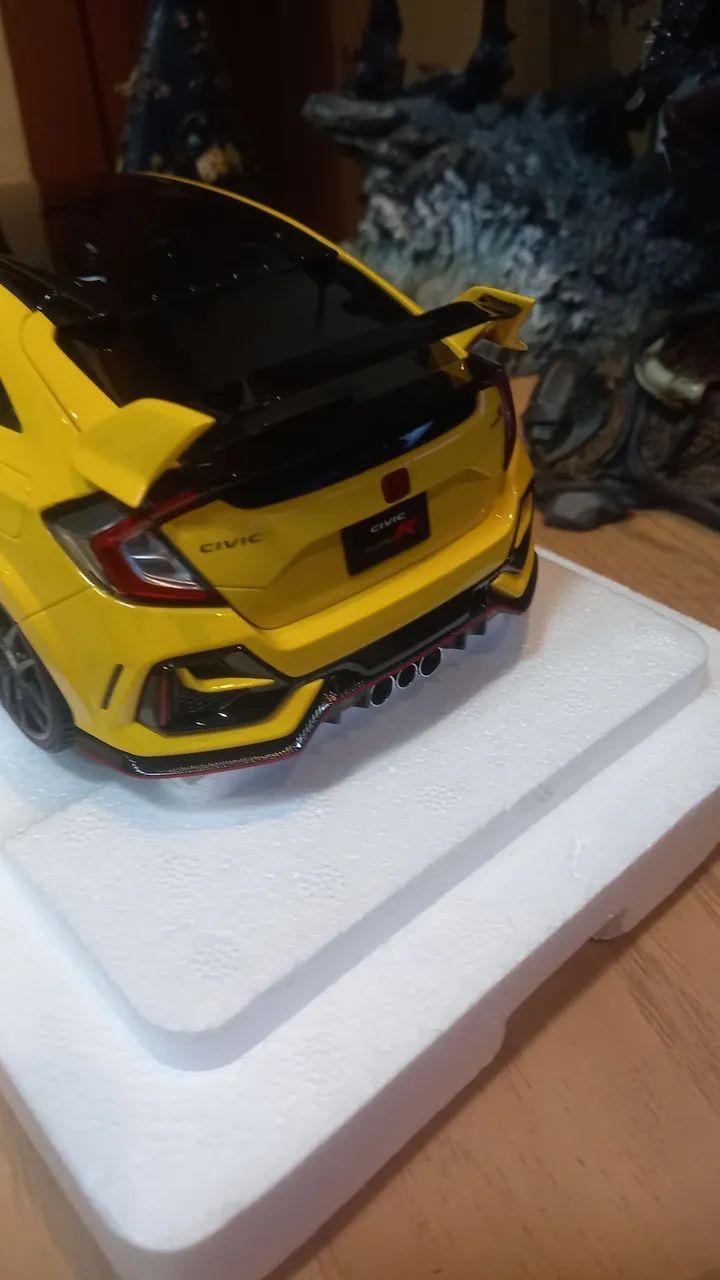 Civic r type amarelo versão especial auto art autoart - Foto 4