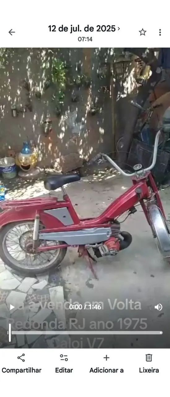 Relíquia Mobilete Caloi V7