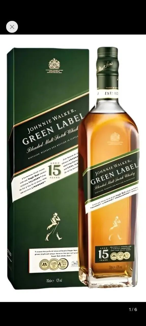 Uísque Green Label novo lacrado