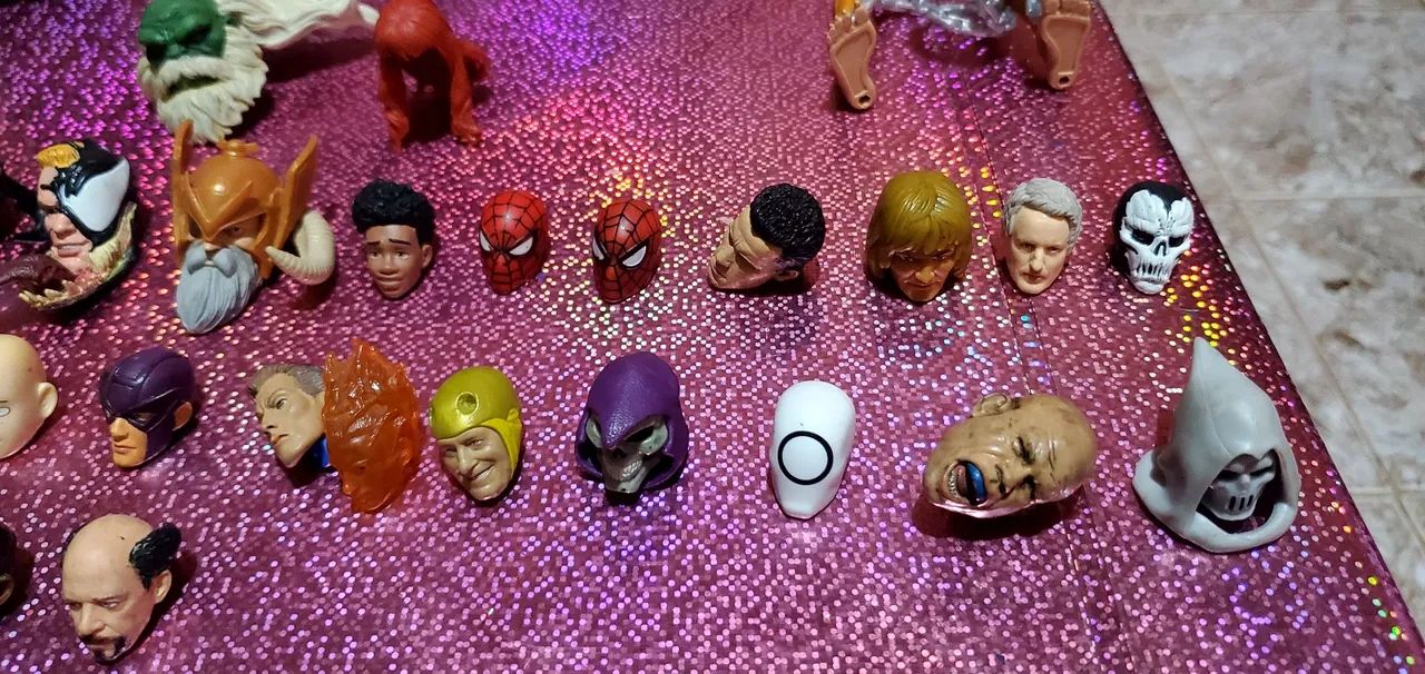 Cabeças marvel legends e toybiz, entre outras - Foto 2