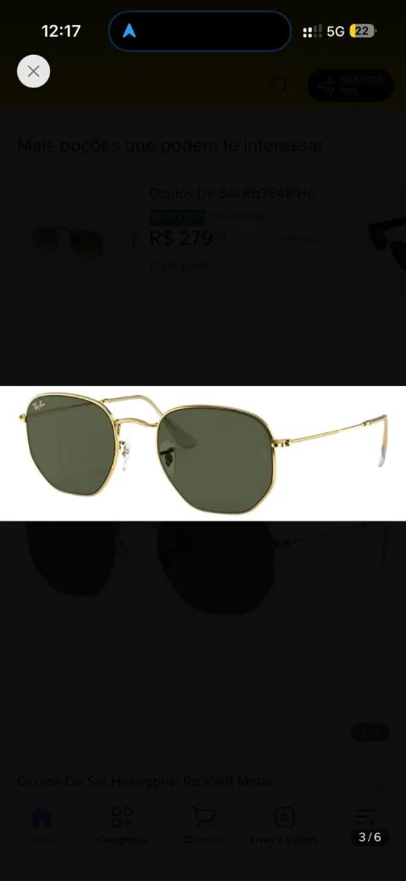 Ray-Ban Hexagonal  - Foto 3