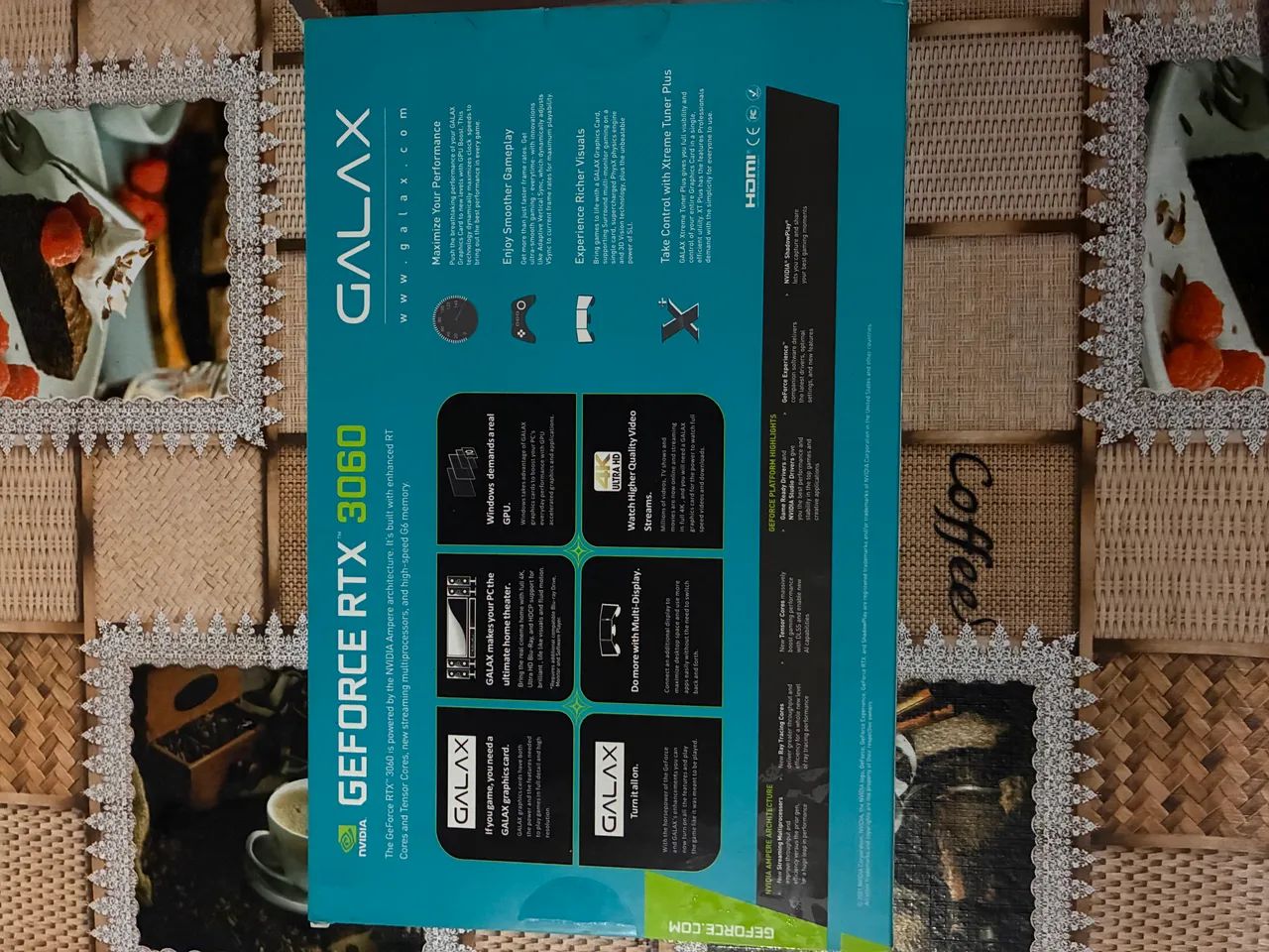 Placa de Vídeo RTX 3060 12GB Galax - Usada (excelente estado e com Caixa) - Foto 4