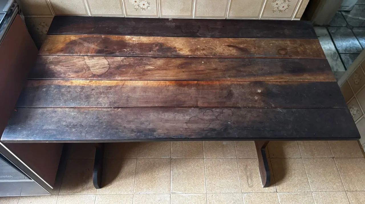 Mesa de madeira antiga  - Foto 5