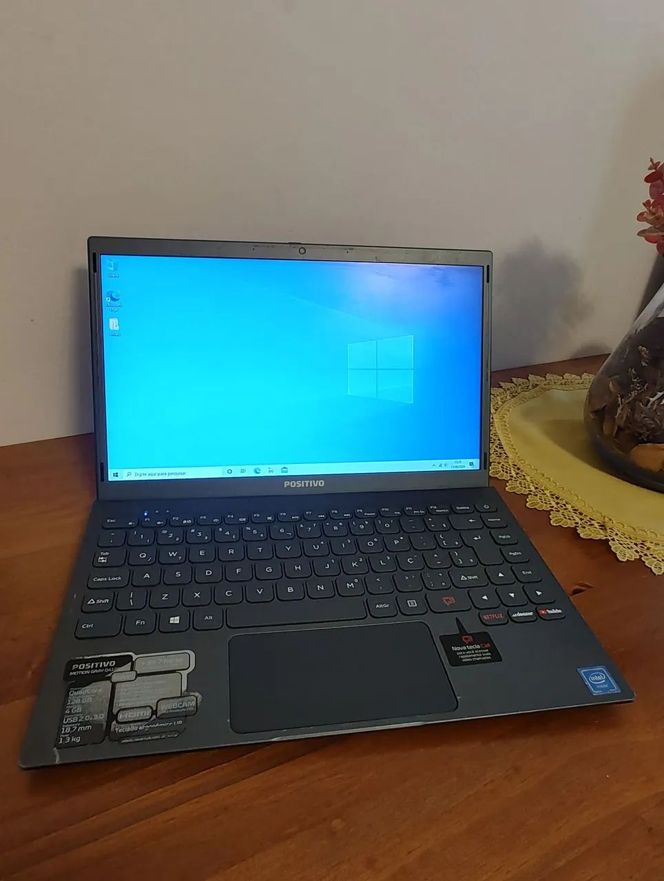 Notebook Positivo Motion Gray Q4128C--S - Usado!