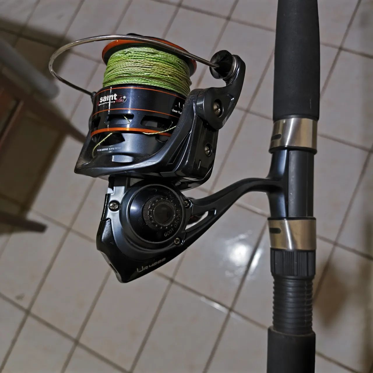 Vara Saint Plus + Molinete Saint Plus 8 Rolamentos