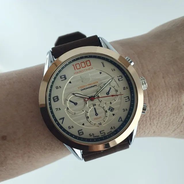 Relógio Mikrotimer 1000 Mod MK8267 Masculino Social - Foto 3