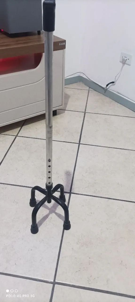 Bengala de 4 pontas de alumínio. - Foto 2