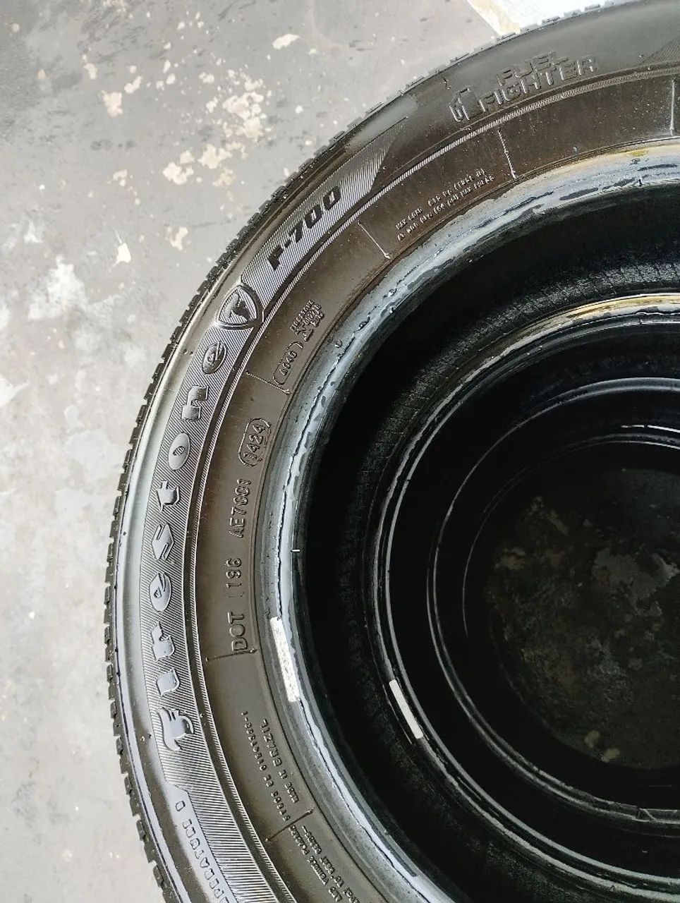 04 pneus Firestone F-700 195/65R15 usados - Foto 4