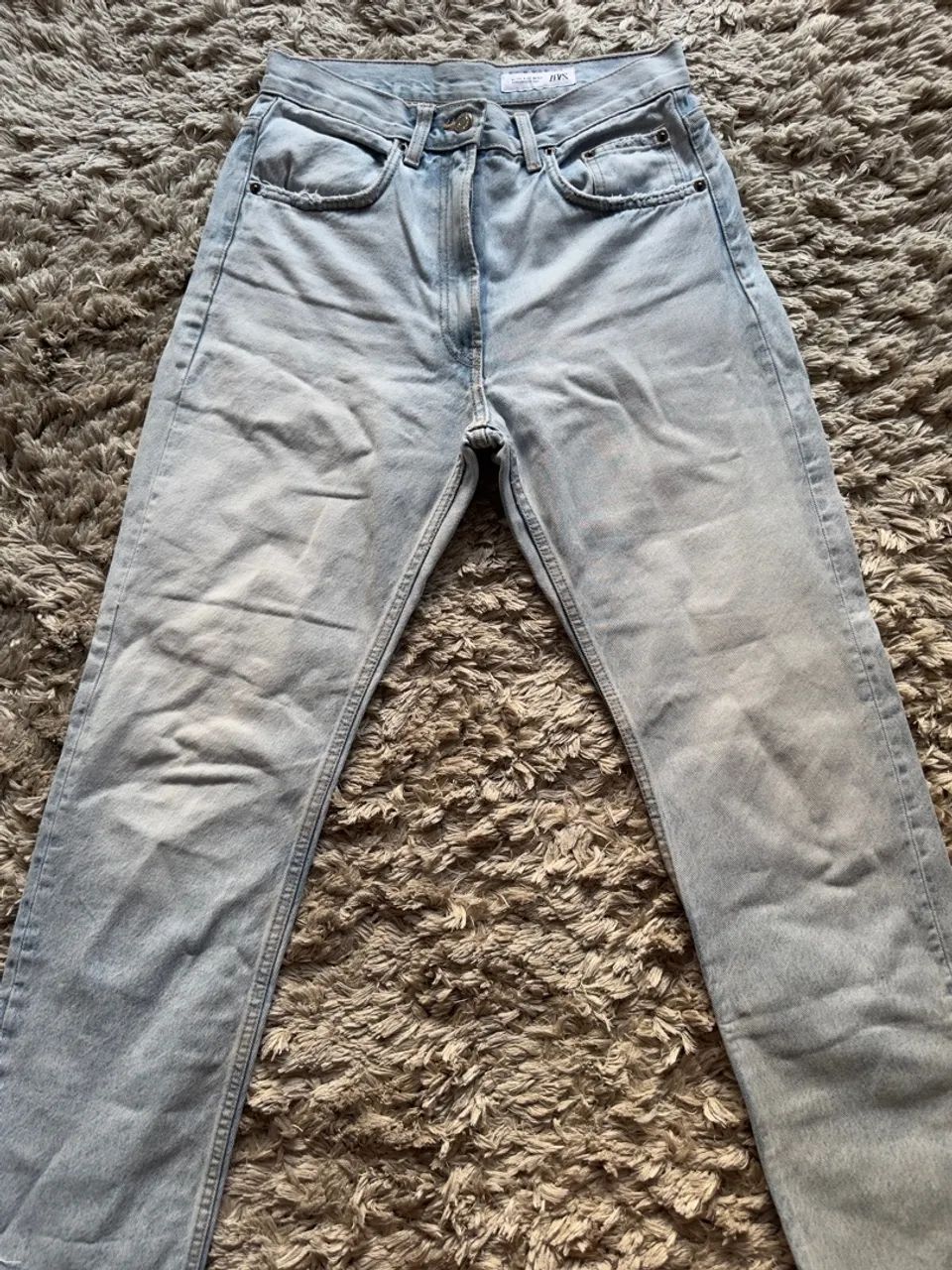 Calça jeans reta Zara - Foto 4