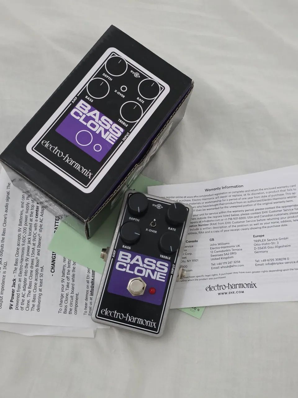 Pedal Chorus EHX Bass Clone 
