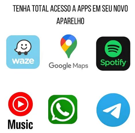 Multimidia Mp5 Carplay Android Auto e Espelhamento Sem Fio Bluetooth Tela 7 Polegadas Usb  - Foto 4