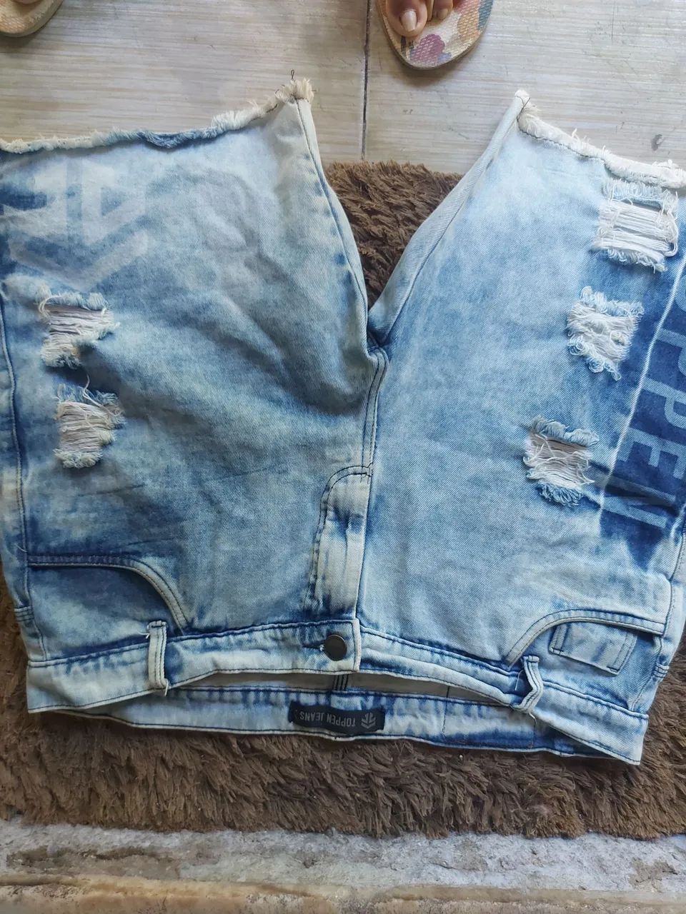 Linda bermuda jeans ? tamanho 46 - Foto 4
