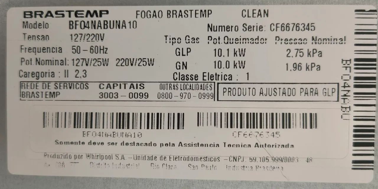 Fog ão Brastemp Clean 4 bocas - Foto 2