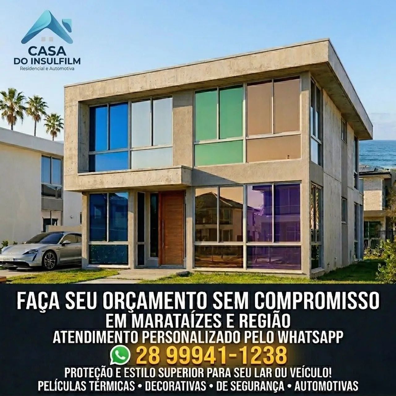 Instalação de Insulfilm residencial e comercial  - Foto 4