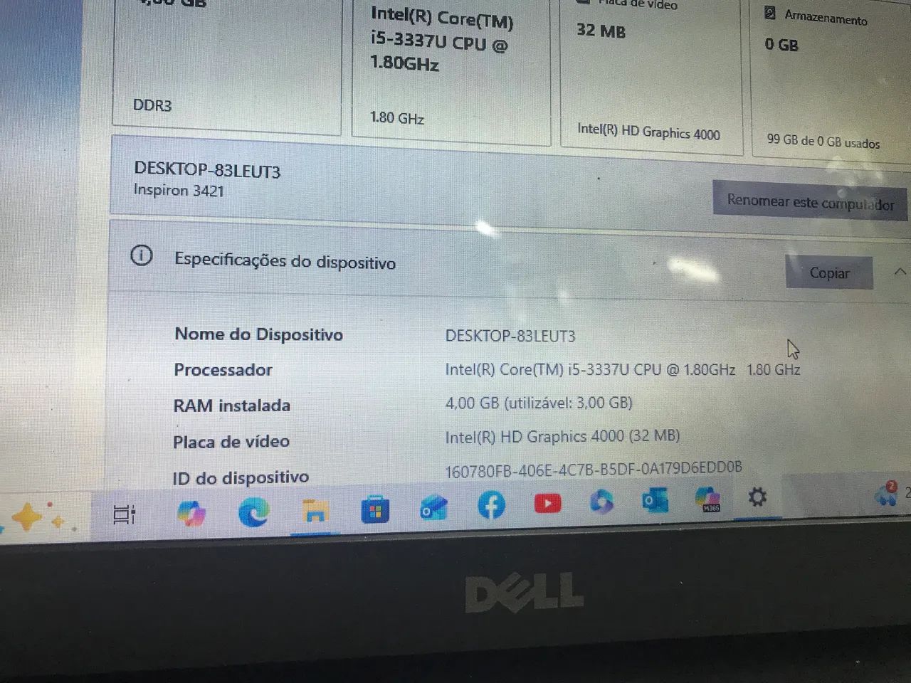 Vendo Notebook Marca Dell  - Foto 2