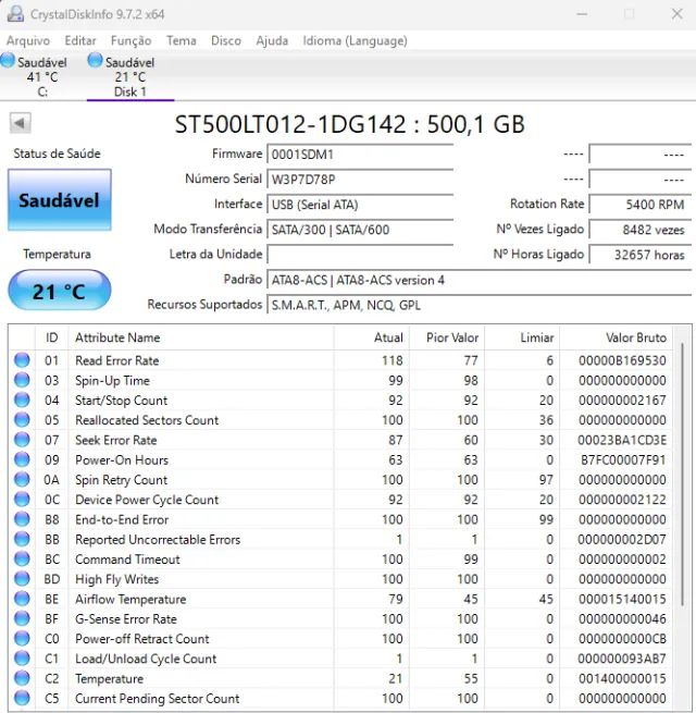 HD 500GB Seagate Laptop Thin HD Usado - Foto 3