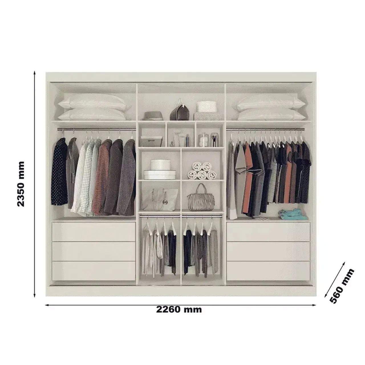 Guarda Roupa Athenas 100% MDF  - Foto 3