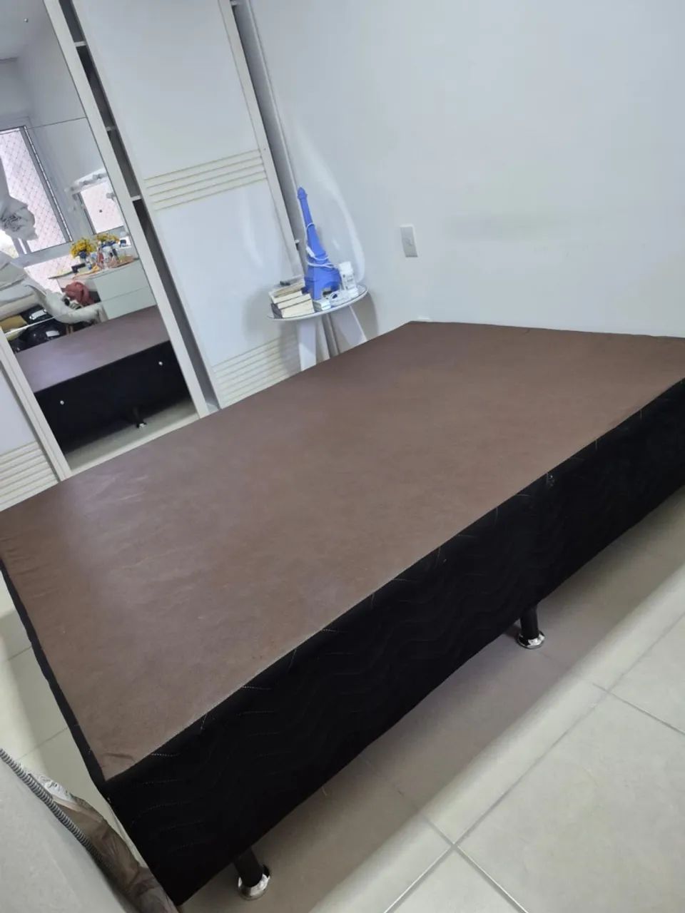 base box de casal Ortobom, modelo Camurça Preto