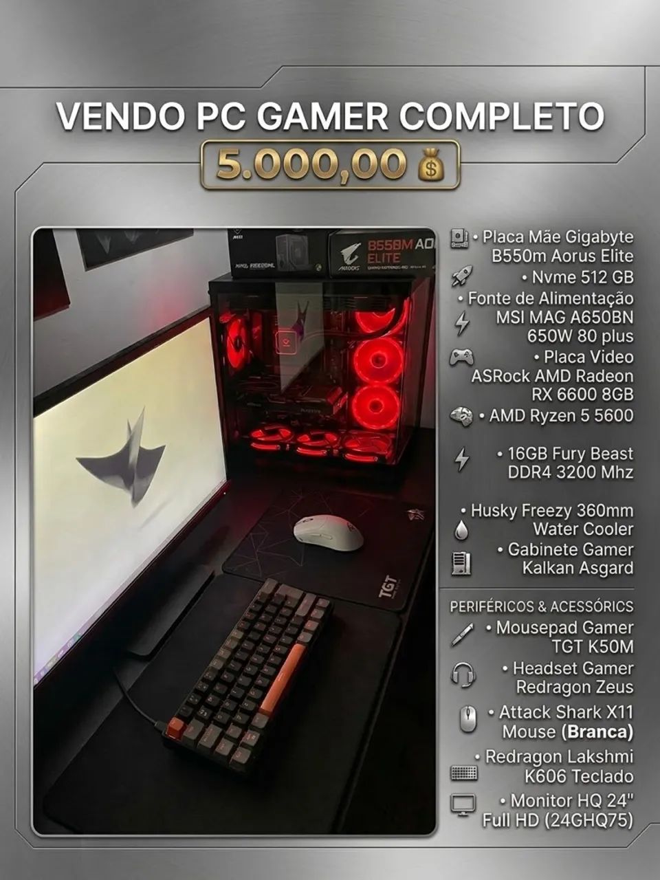 Troco PC Gamer Completo  - Foto 3