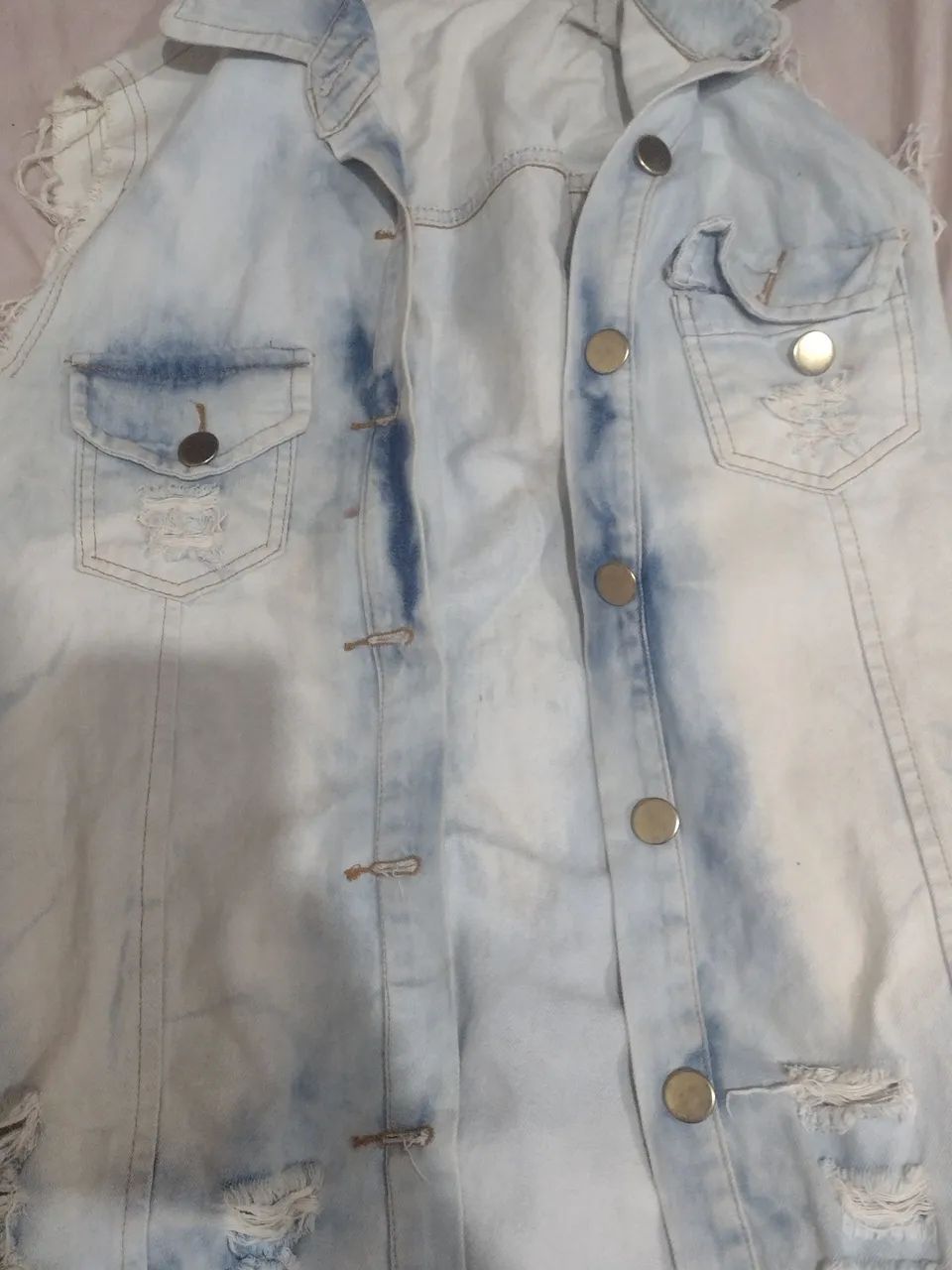 Colete jeans claro - Foto 2
