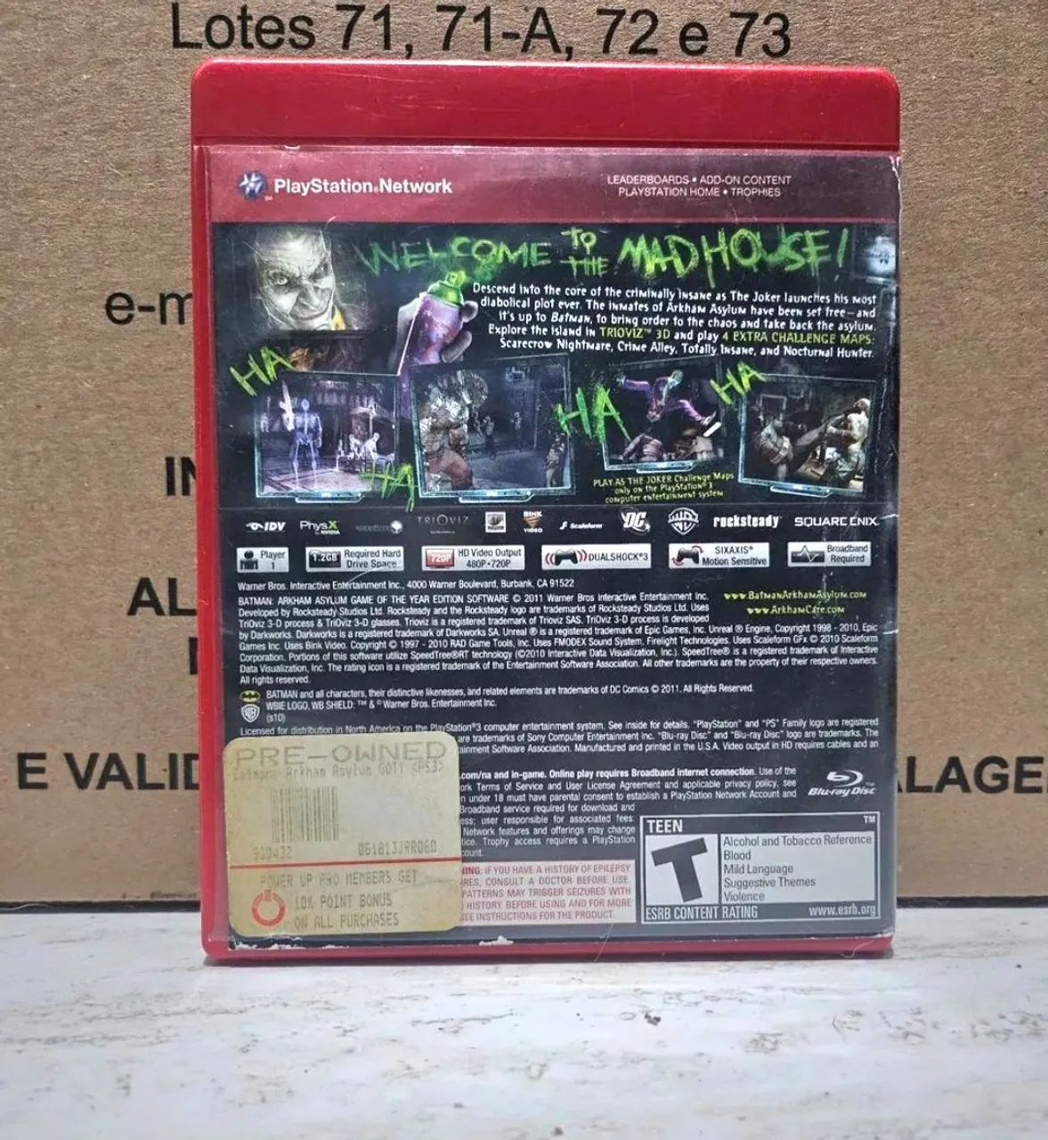 Batman Arkham Asylum Playstation 3 (PS3) - Foto 3