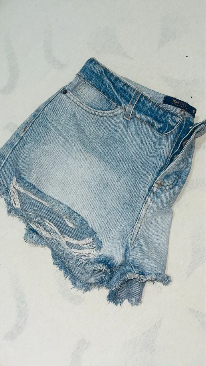 Short Jeans Renner Tamanho 38 | Jeans Destroyed - Foto 2
