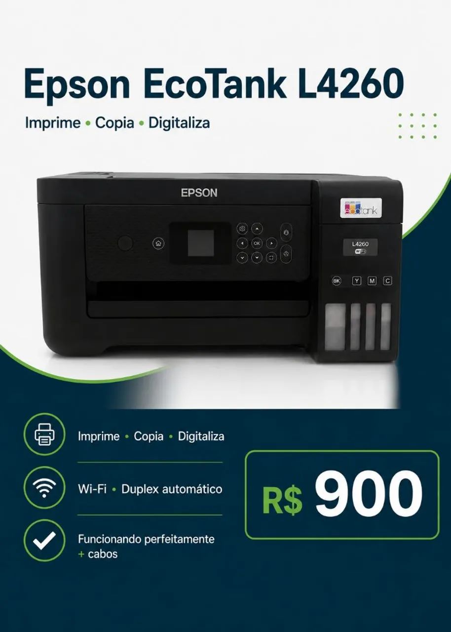 Epson EcoTank L4260 - R$ 900