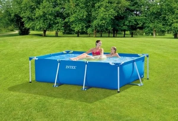 Piscina Intex 1662 litros retangular seminova