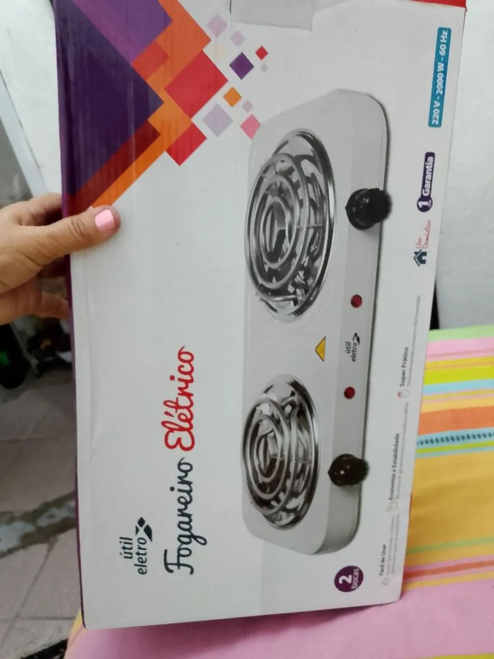 Fogão de 2 bocas elétrica  - Foto 4