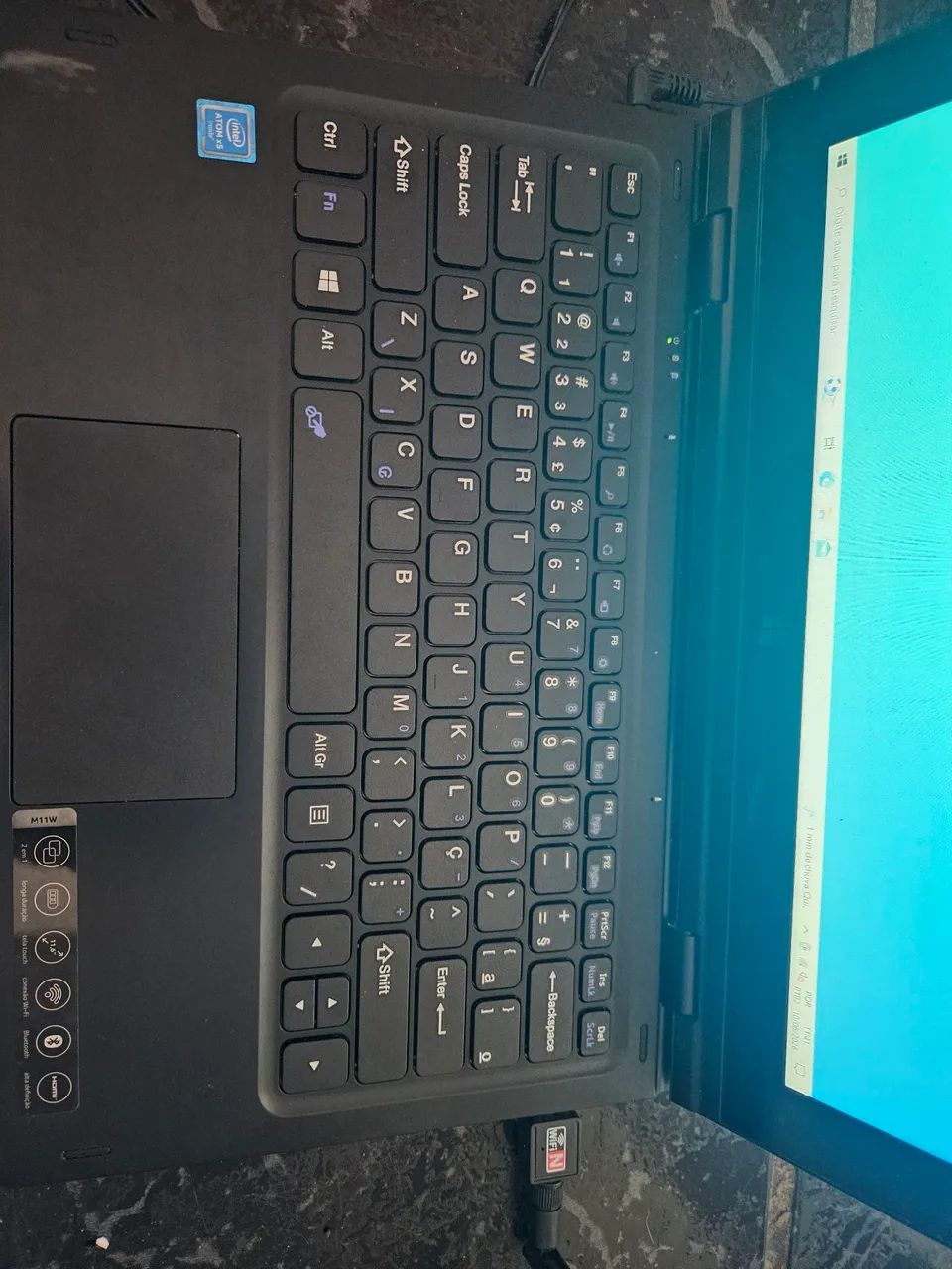 Vendo notbook  multilaser m11w defeito - Foto 5