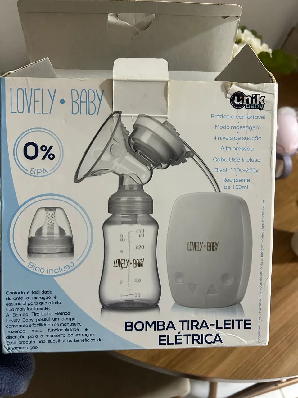 Bomba extratora de leite 