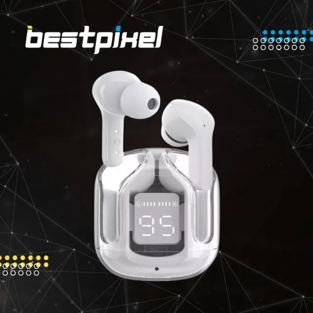 Fone Bluetooth Earbuds HiFi Stereo com Cancelamento de Ruído e Visor Digital LED